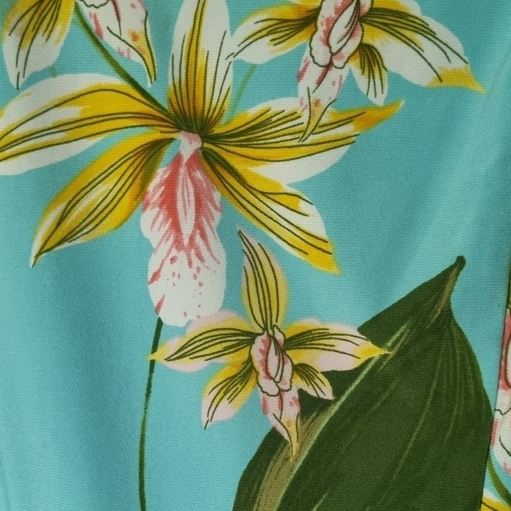 Tommy Hilfiger Floral Tropical sleeveless midi dress Whimisore Romantic Sz 8 - Picture 7 of 8
